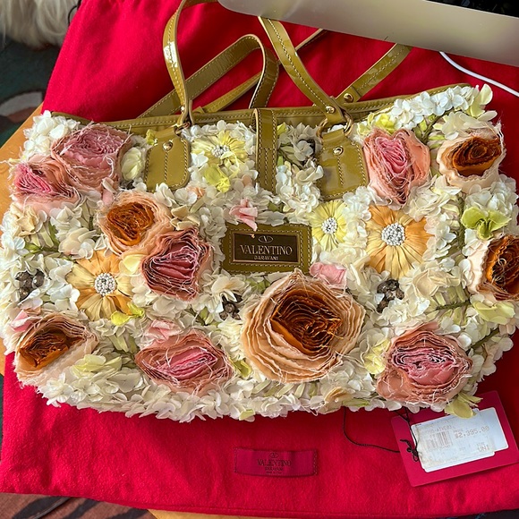 Valentino Garavani Handbags - Valentino Garavani Silk Floral Atelier Handbag